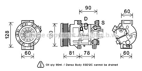 AVA QUALITY COOLING Kompresors, Gaisa kond. sistēma TOK581